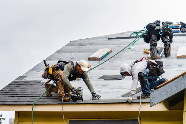 Professional Gutter Installation technician working in Paulding, OH
